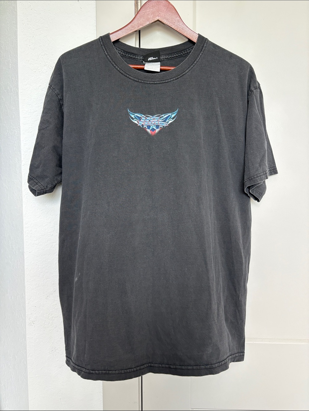 VINTAGE Y2K NO FEAR TRIBAL BLACK GRAPHIC SHORT SLEEVE T-SHIRT MENS LARGE